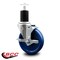 Service Caster 5'' Solid Poly Swivel 1-3/4'' Expanding Stem Caster with Brake SCC-EX20S514-SPUS-TLB-134 - alternate 3